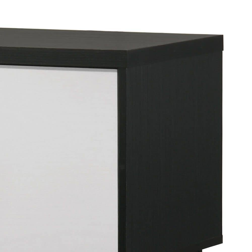 Everly Living Maya 60" TV Stand in Black and White, , large