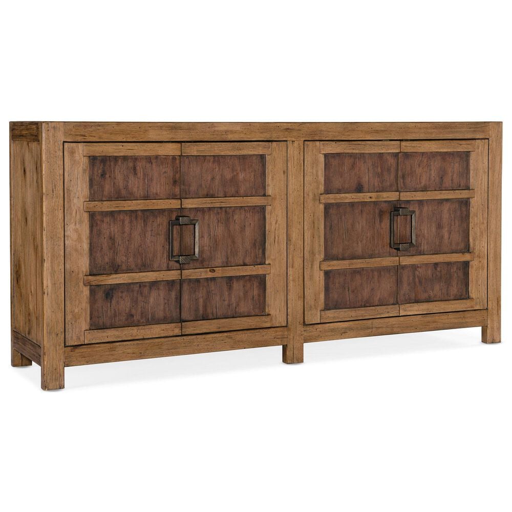 Hooker Furniture Big Sky 4-Door Buffet in Vintage Natural and Charred Timber, , large