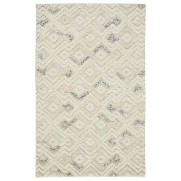Feizy Anica 5" x 8" Ivory and Blue Area Rug, , large