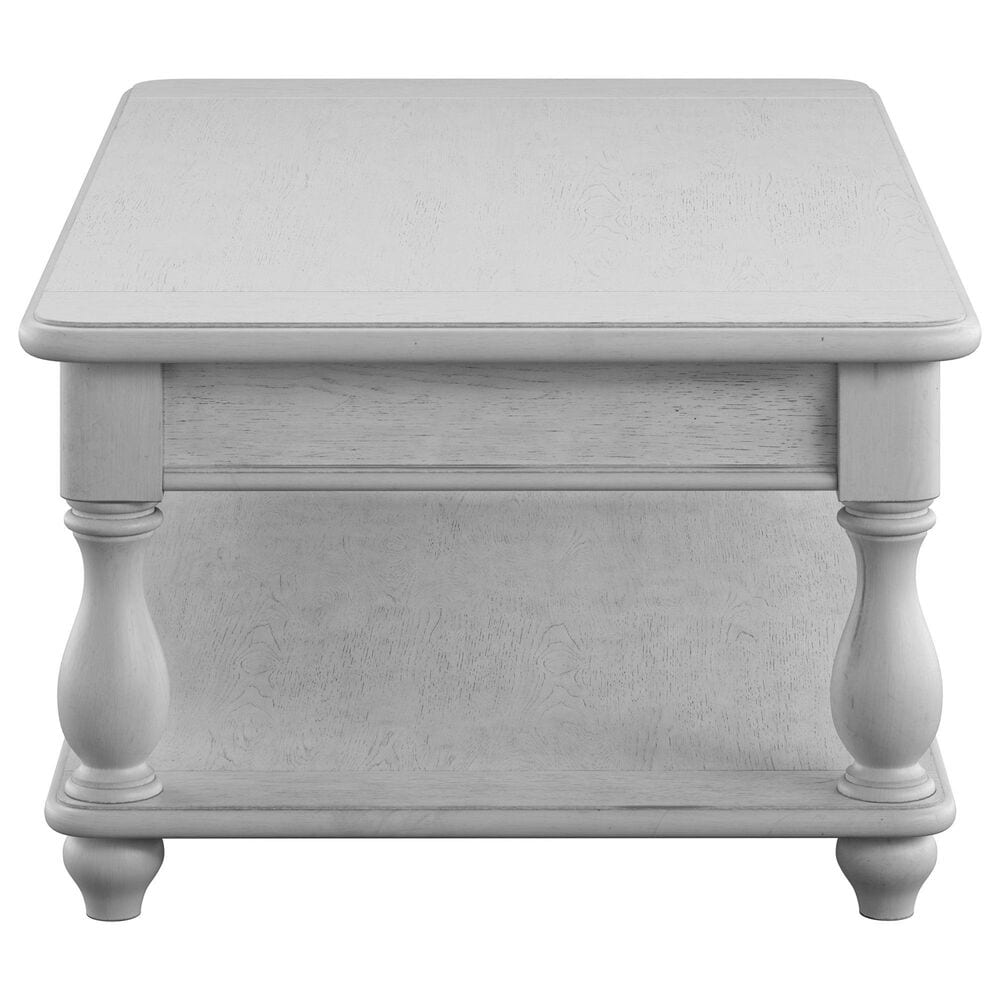 Golden Wave Furniture New Haven 2-Drawer Coffee Table in Oyster Shell, , large