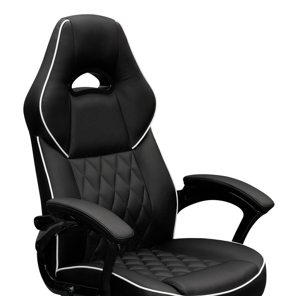 Rta Products Llc High Back Executive Sport Race Office Chair in Black, , large