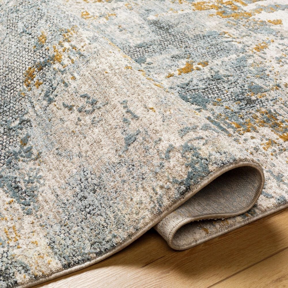 Surya Dresden Taupe, Off-White, Deep Teal, Dusty Sage, Ink Blue, Mustard and Light Gray 12&#39; x 15&#39; Area Rug, , large