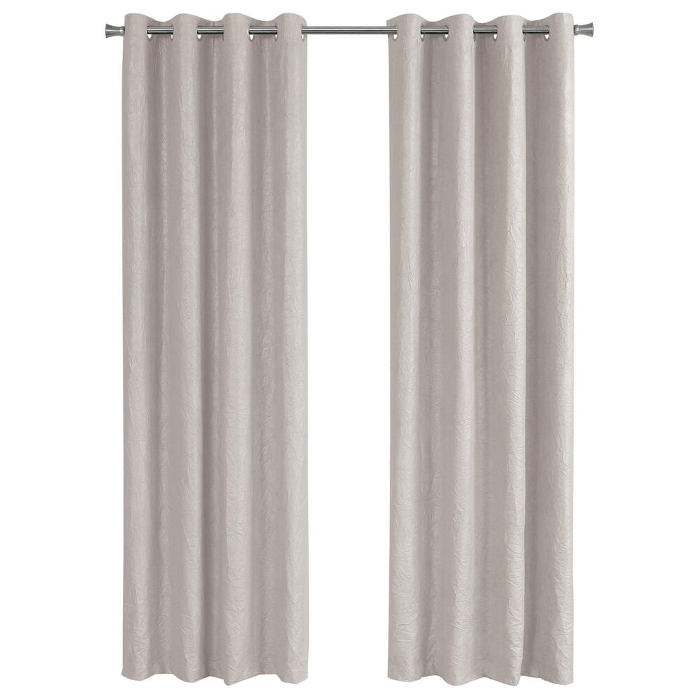 Monarch Specialties 52" x 95" Curtain Panel in Ivory (Set of 2), , large