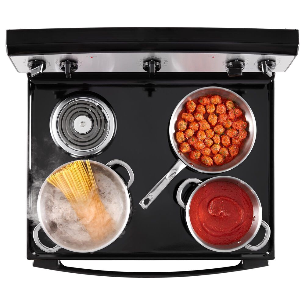 Amana 4.8 Cu. Ft. Electric Range with Knob Controls in Black, , large