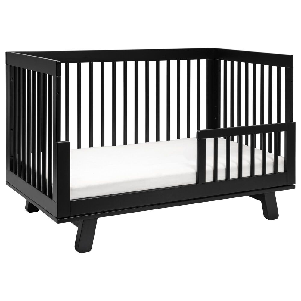 Babyletto Hudson 3-In-1 Convertible Crib in Black, , large