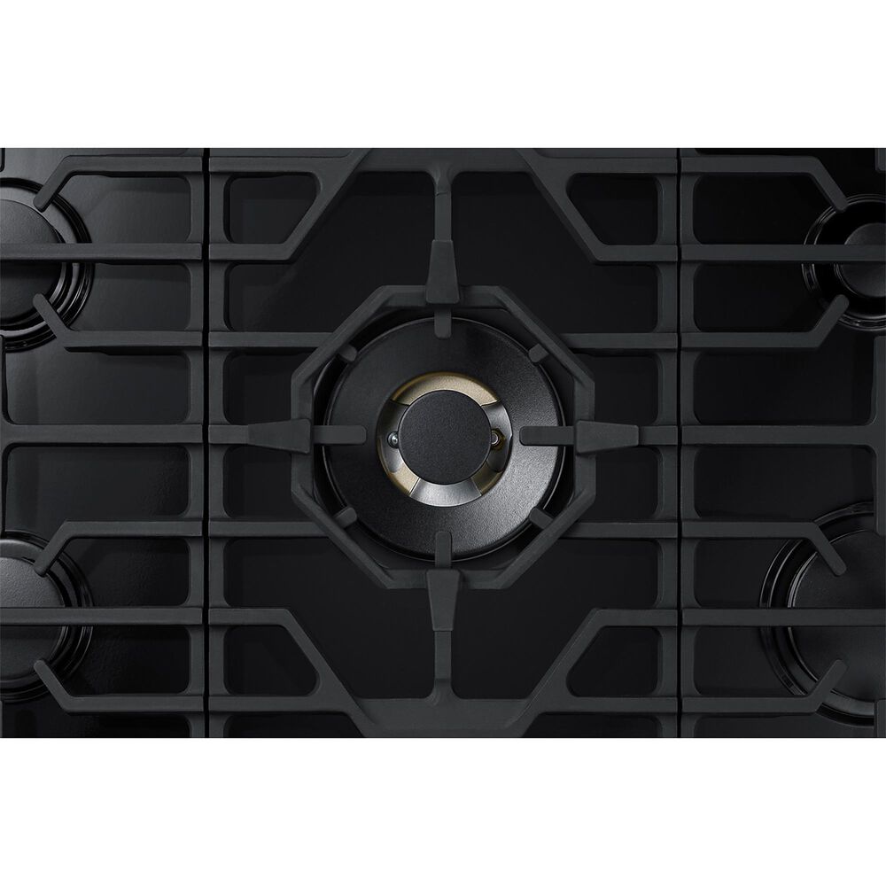 Samsung 2-Piece Kitchen Package with White 30&quot; Glass Double Wall Oven and Black Stainless Steel 30&quot; Smart Gas Cooktop, , large