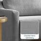 Lifestyle Solutions Glenmont Convertible Sofa in Grey, , large