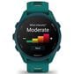 Garmin Forerunner 170 Music Smartwatch 42mm Teal Green Case with Teal Green and Citron Silicone Band, , large