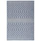 Nourison Positano Southwestern Navy Blue 6" x 9" Indoor/Outdoor Area Rug, , large