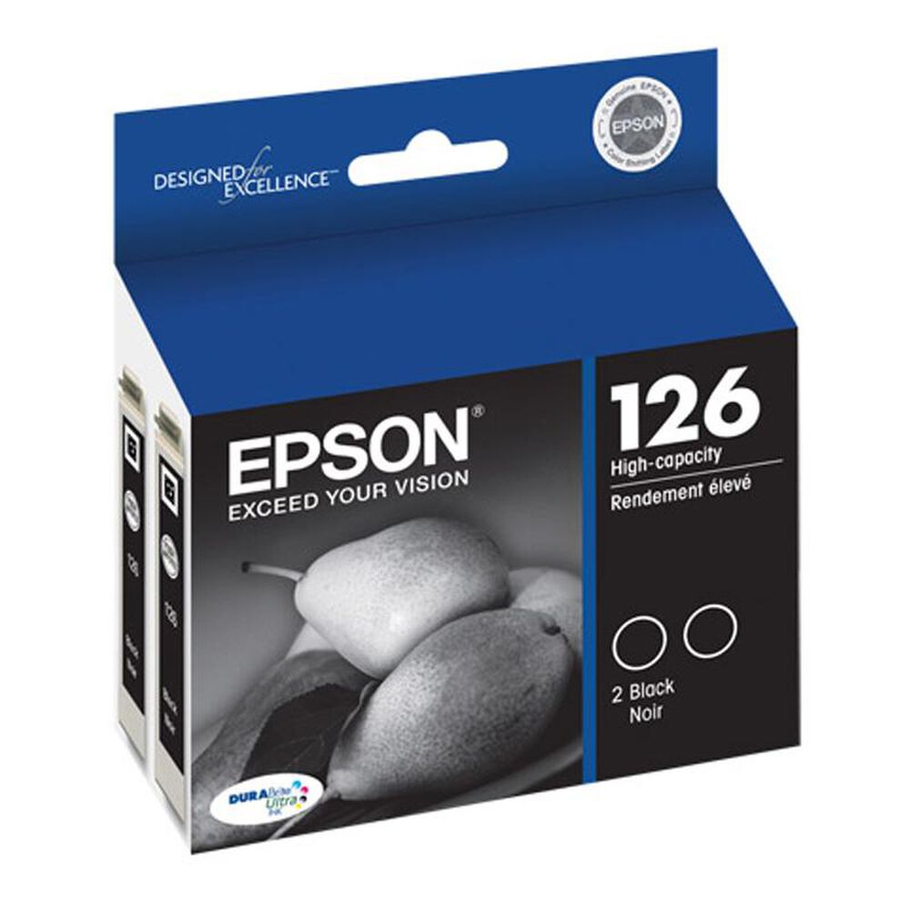 Epson 126 Dual Pack High-Capacity Black Ink Cartridges, , large
