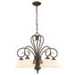 Golden Lighting Homestead 5-Light Nook Chandelier in Rubbed Bronze, , large