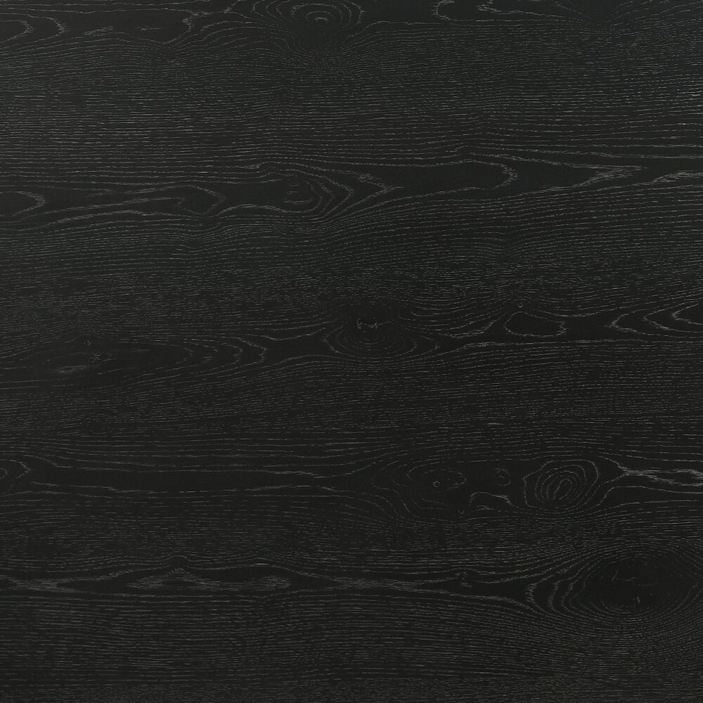 HOMLUX 22"W Round End Table with Natural Wood Grain in Ebony Black, , large