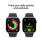 Apple Watch Series 11 (GPS) 46mm Space Gray Aluminum Case with Black Sport Band - S/M - Space Gray - (2025)(Pre-Order), , large