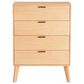 Linon Home Decor Reid 4-Drawer Chest in Natural, , large