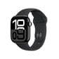 Apple Watch Series 10 GPS 42mm Jet Black Aluminum Case with Black Sport Band - M/L, , large