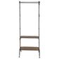 Maple and Jade 72" Industrial Metal Hall Tree in Black and Brown, , large