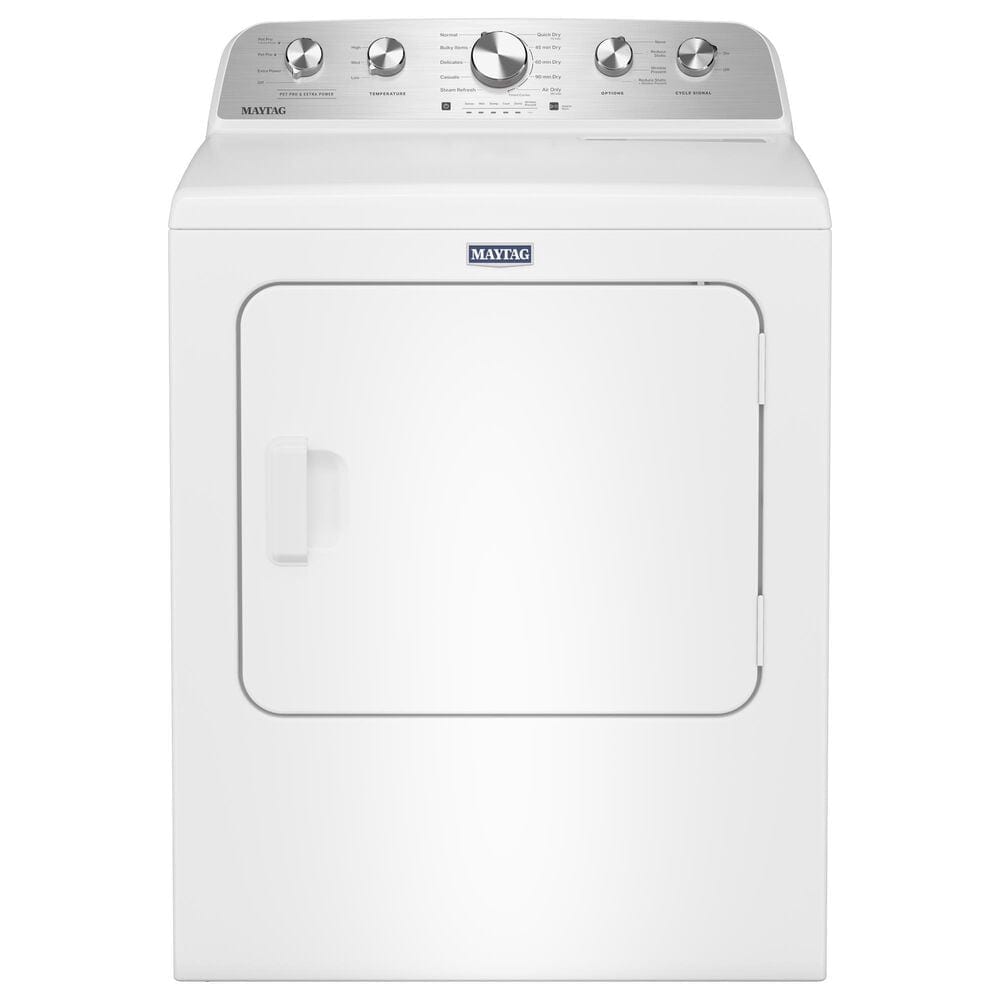 Maytag 7 Cu. Ft. Front Load Electric Dryer with Pet Pro Option in White, , large