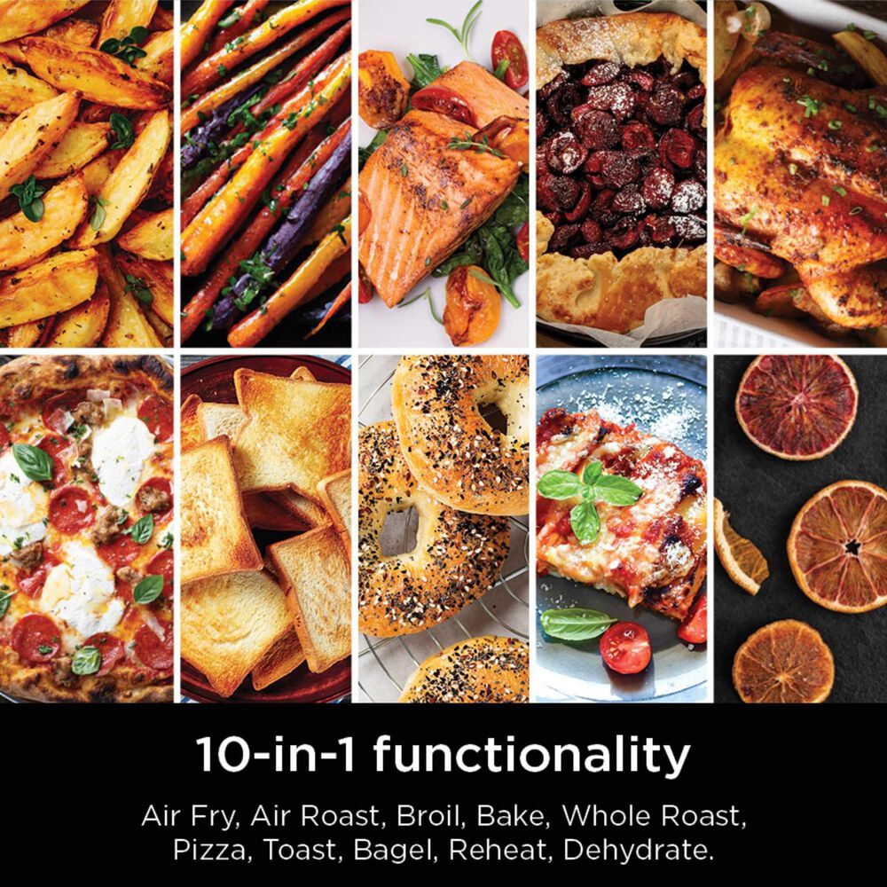 Ninja 10-in-1 Prestige Smart XL Air Fryer Countertop Oven in Stainless Steel and Black, , large