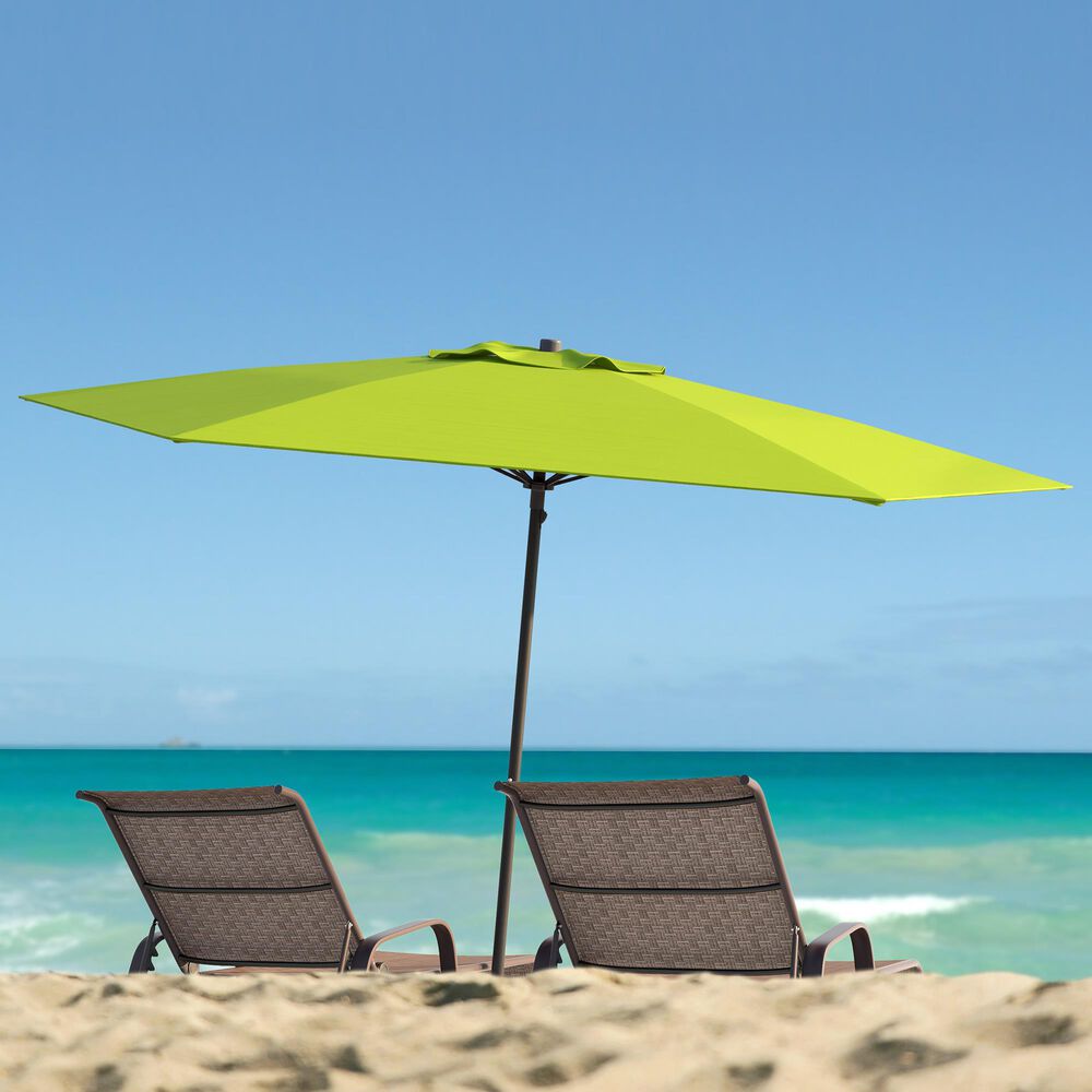 CorLiving 7.5' UV & Wind Resistant Umbrella in Lime Green, , large