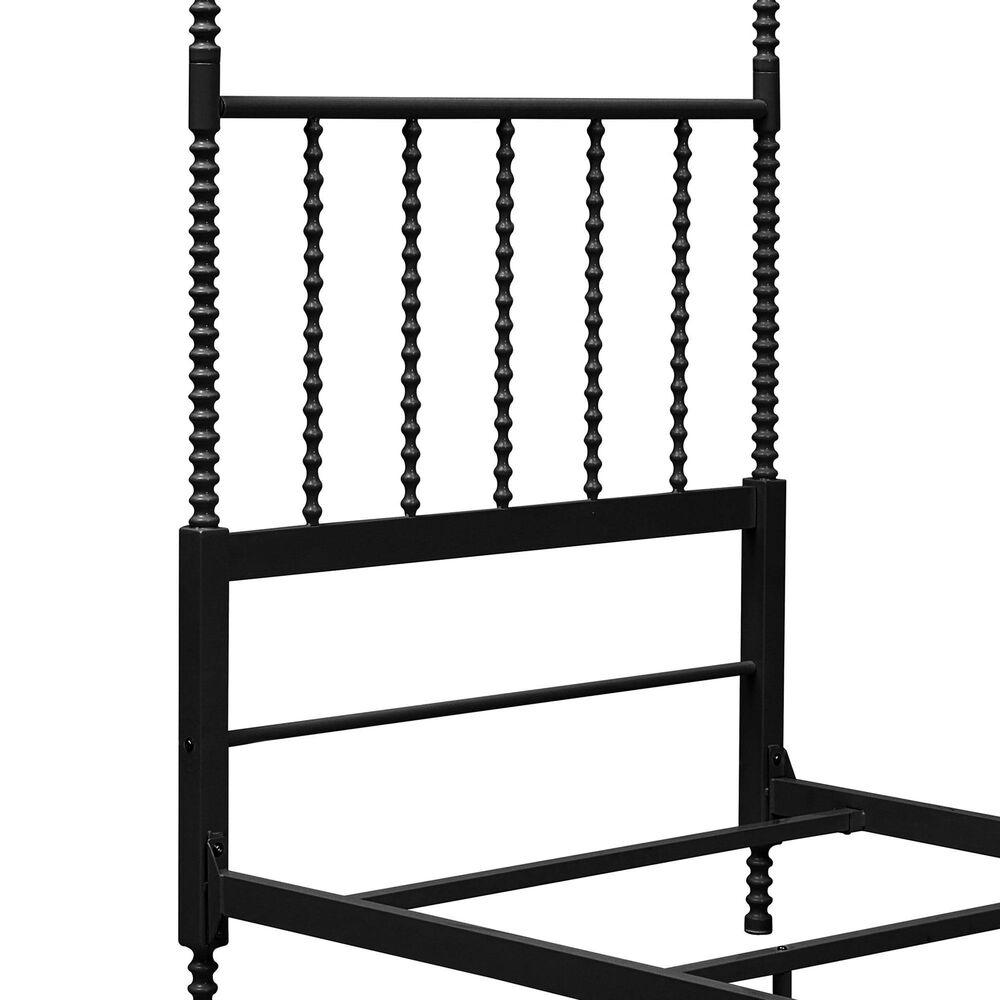 Furniture of America Elliot Twin Canopy Bed in Black, , large