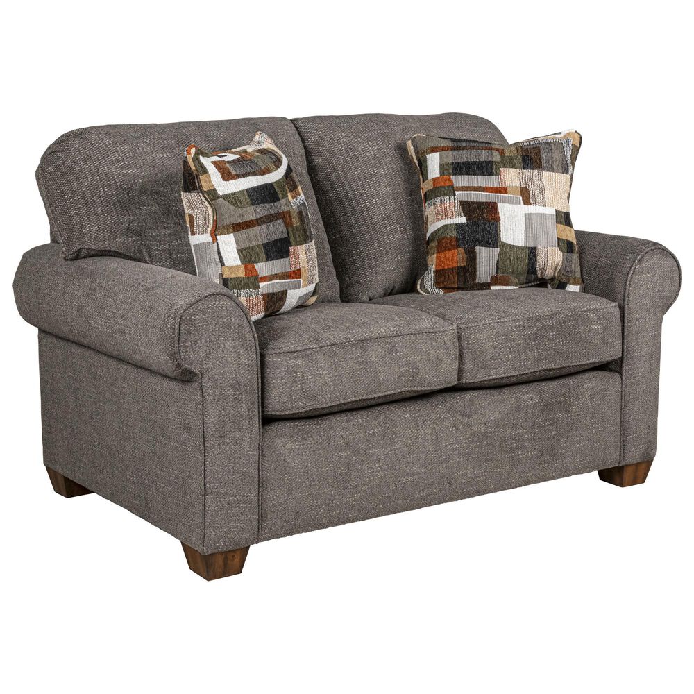 Flexsteel Thornton Stationary Loveseat in Umber, , large