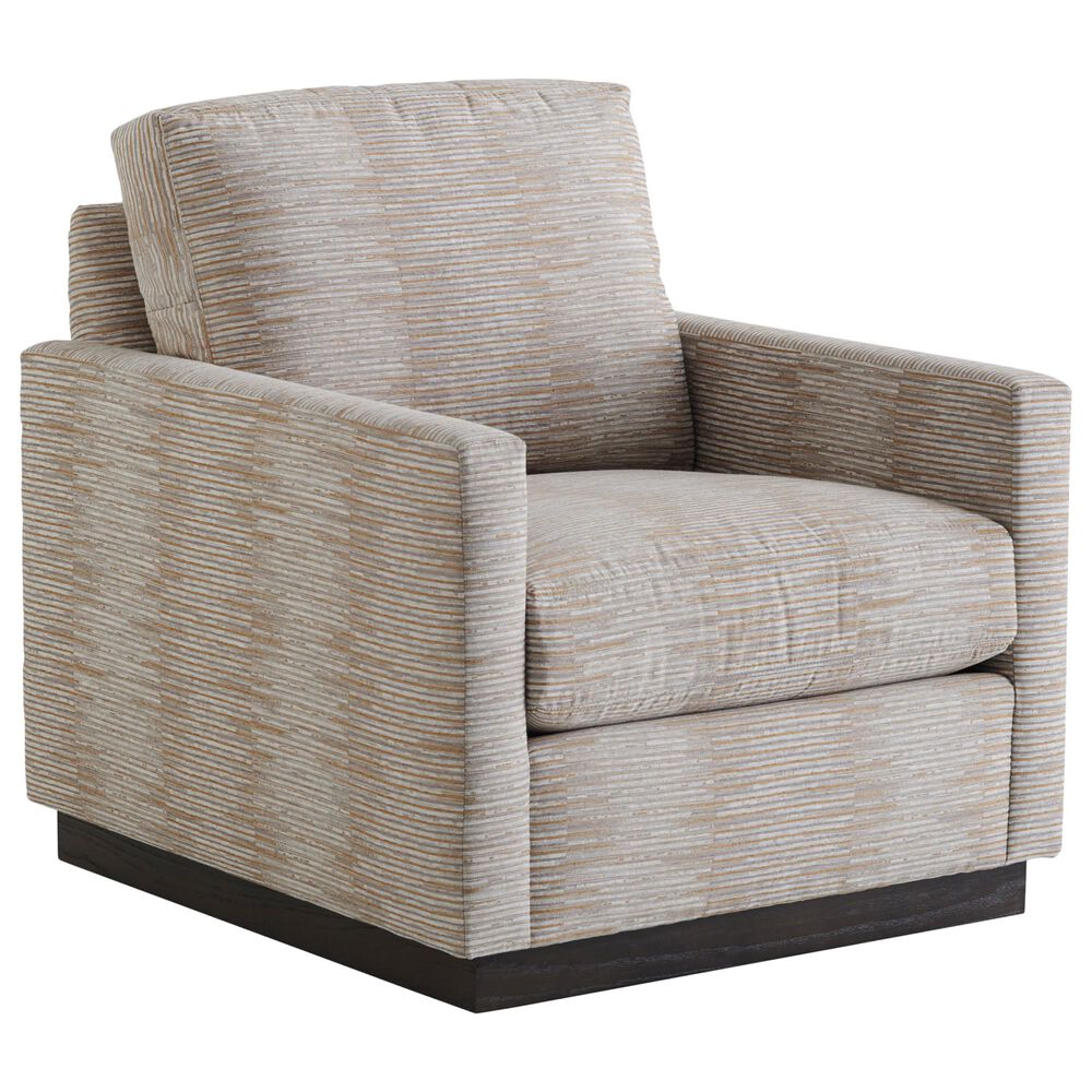 Lexington Furniture Meadow View Swivel Chair in Grey Print, , large