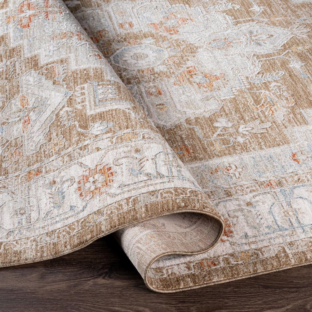 Surya Avant Garde AVT-2315 6&#39;7&quot; x 9&#39;6&quot; Orange, Blue and Beige Area Rug, , large