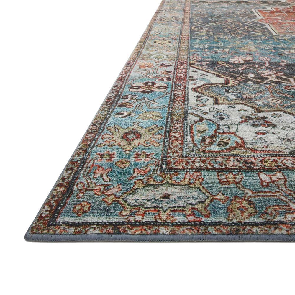 Loloi II Margot 2&#39;3&quot; x 3&#39;9&quot; Ocean and Brick Area Rug, , large