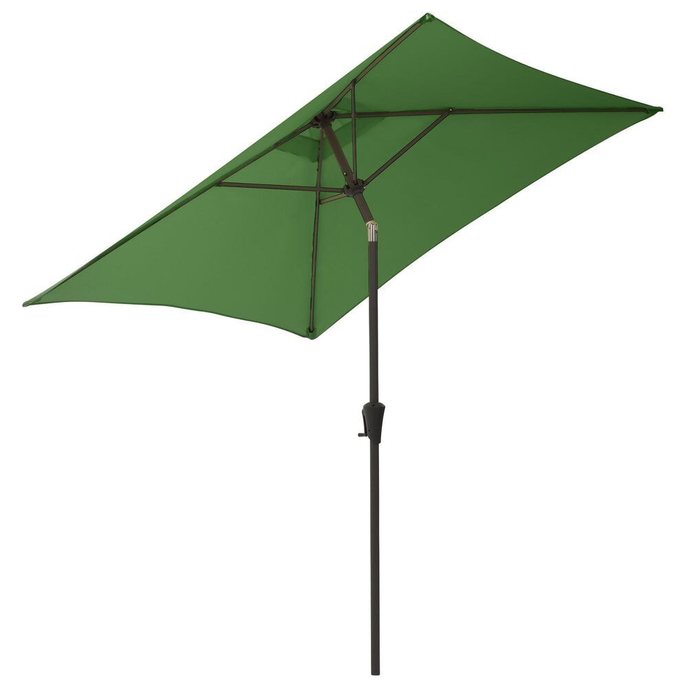 CorLiving 9' Square Tilting Patio Umbrella in Forest Green NFM