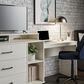 DHP Kelly 3 in 1 Media Dresser & Desk in Ivory Oak, , large