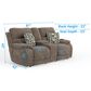 Hartsfield Joya Power Reclining Loveseat in Mushroom, , large
