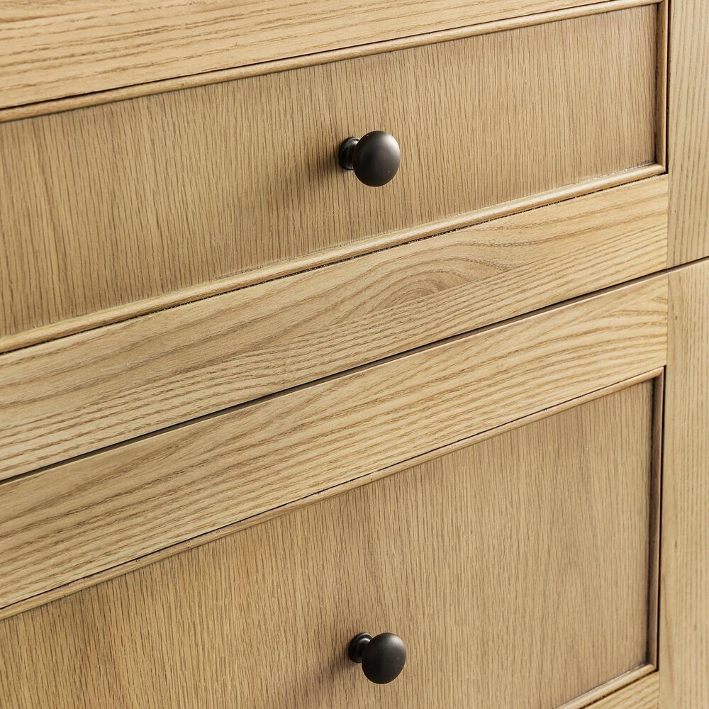 James Martin Vanities Breckenridge 30&quot; Single Bathroom Vanity in Light Natural Oak with 3 cm Victorian Silver Quartz Top and Rectangular Sink, , large