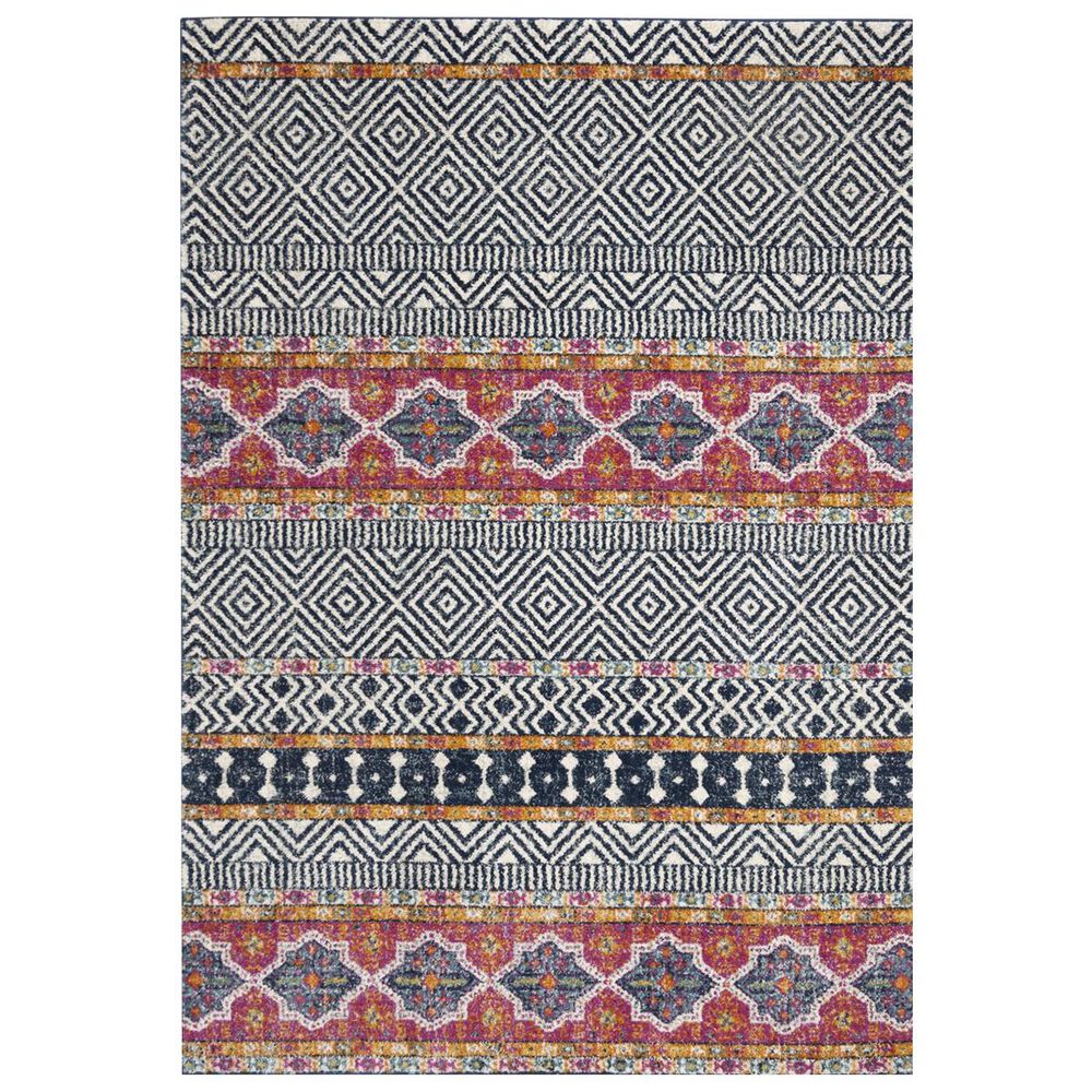 Safavieh Madison MAD797N 5"1" x 7"6" Navy and Ivory Area Rug, , large