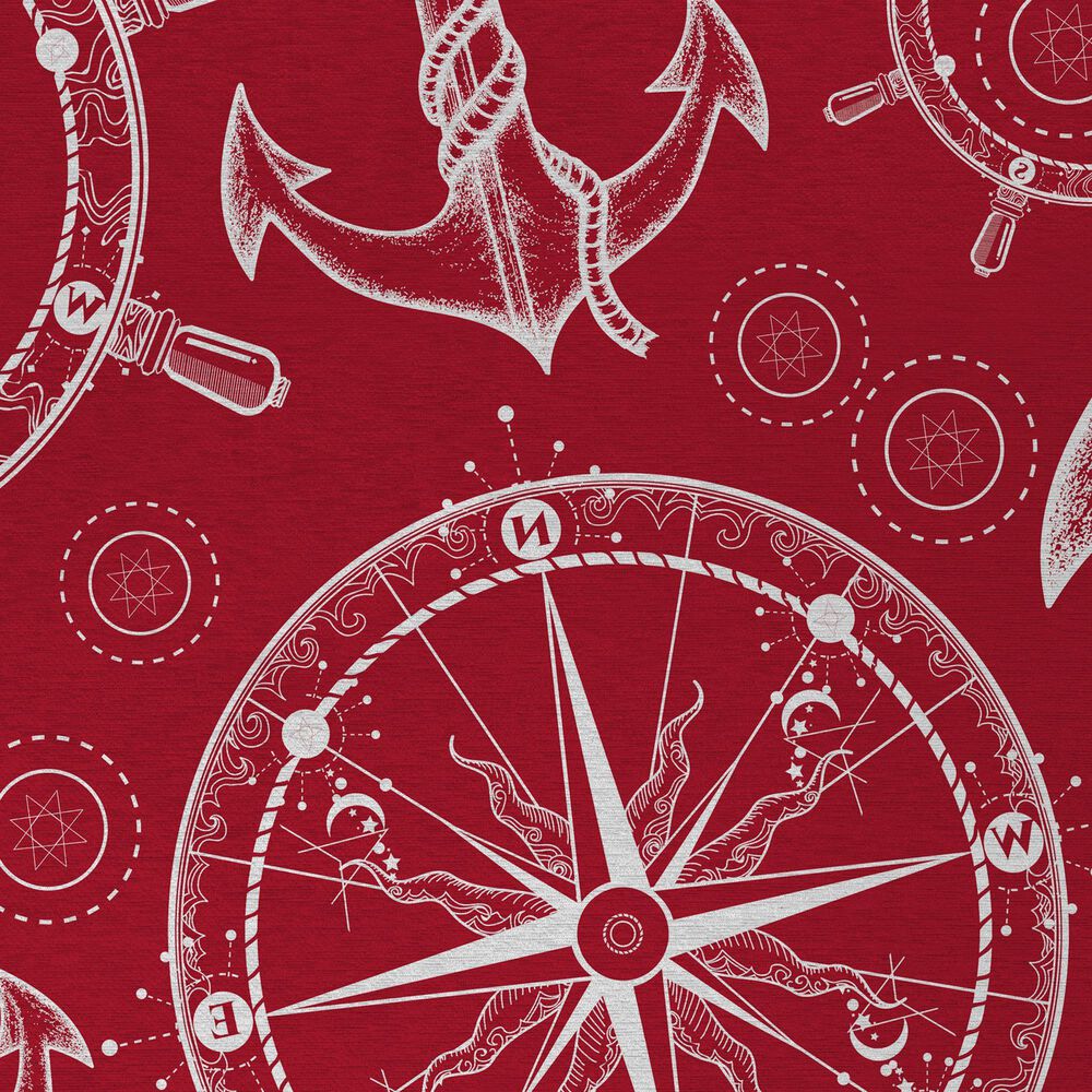 Dalyn Rug Company Harbor Nautical 10&#39; x 14&#39; Red Indoor/Outdoor Area Rug, , large