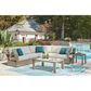 Ashley Kimpton Isle Patio Square End Table in Brown - Table Only, , large