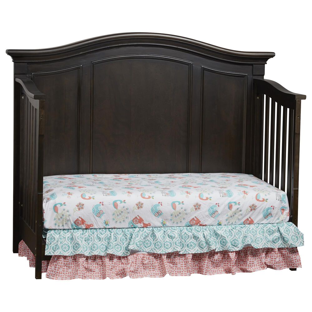 Baby Cache Glendale 4-In-1 Lifetime Convertible Crib in Charcoal Brown, , large