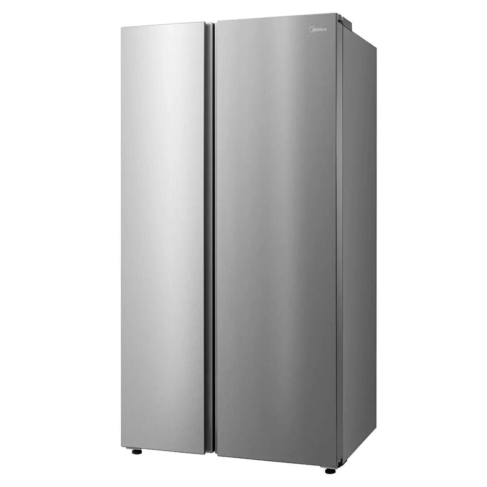 Midea 24.5 Cu. Ft. Counter-Depth Side-by-Side Refrigerator with AutoFill Water Pitcher in Stainless Steel, , large