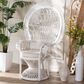Baxton Studio Kallima Peacock Chair in White, , large