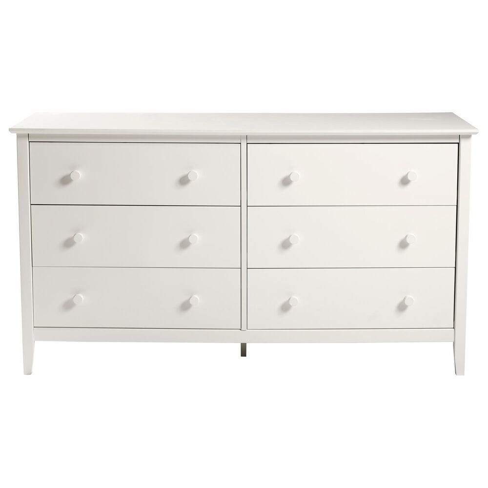 Timberlake Simplicity 6-Drawer Dresser in White, , large