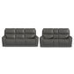Flexsteel Carter Power Reclining Loveseat in Gray, , large