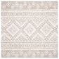 Safavieh Micro-Loop 5" Square Dark Gray and Ivory Area Rug, , large