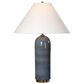 Uttermost Mayetta Table Lamp in Deep Blue and Antique Brass, , large