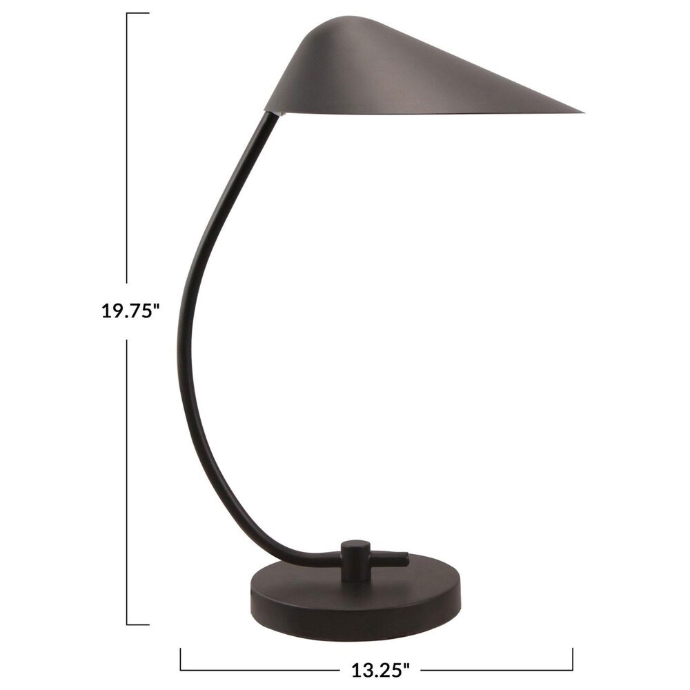 Teak Interiors Secret Garden Metal Table Lamp in Black, , large