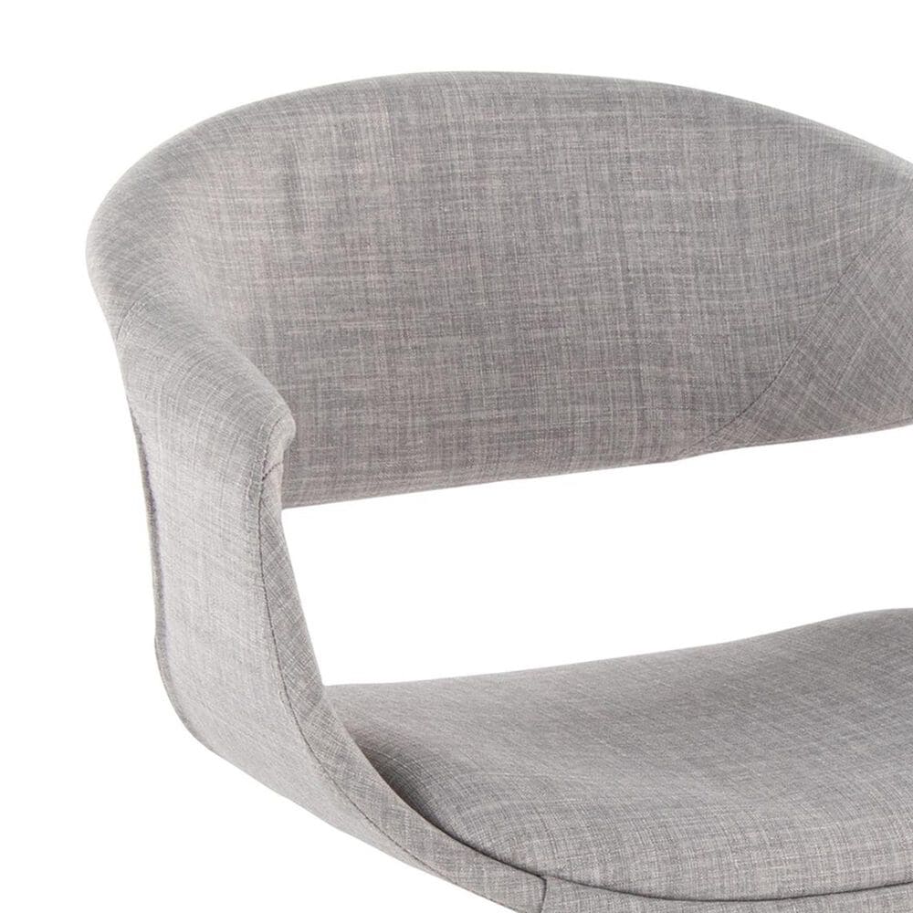 Lumisource Curvo Task Chair with Grey Cushion in Black, , large