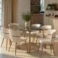 LumiSource Clara Dining Table in Gold and Clear - Table Only, , large