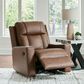 Ashley Mackmenville Manual Zero Wall Recliner in Caramel, , large