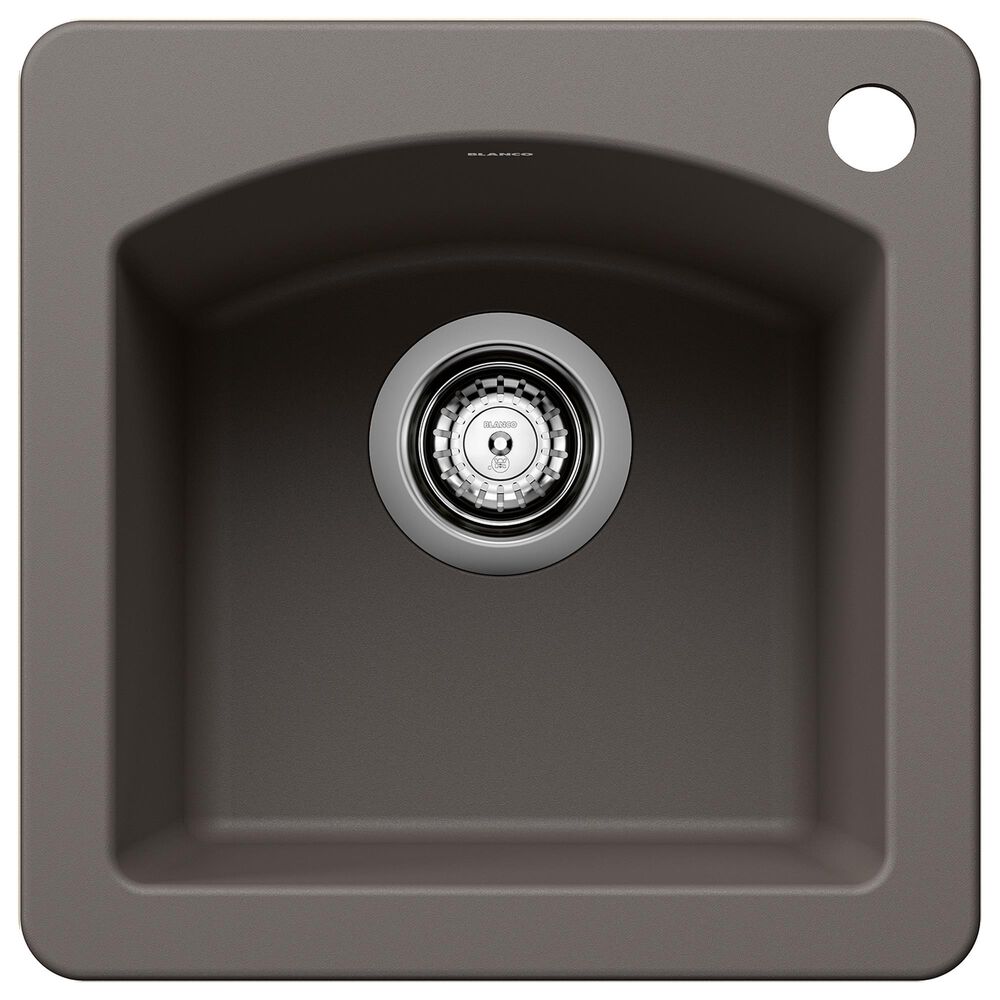 Blanco Diamond 15" Dual Mount Bar Sink in Volcano Gray, , large