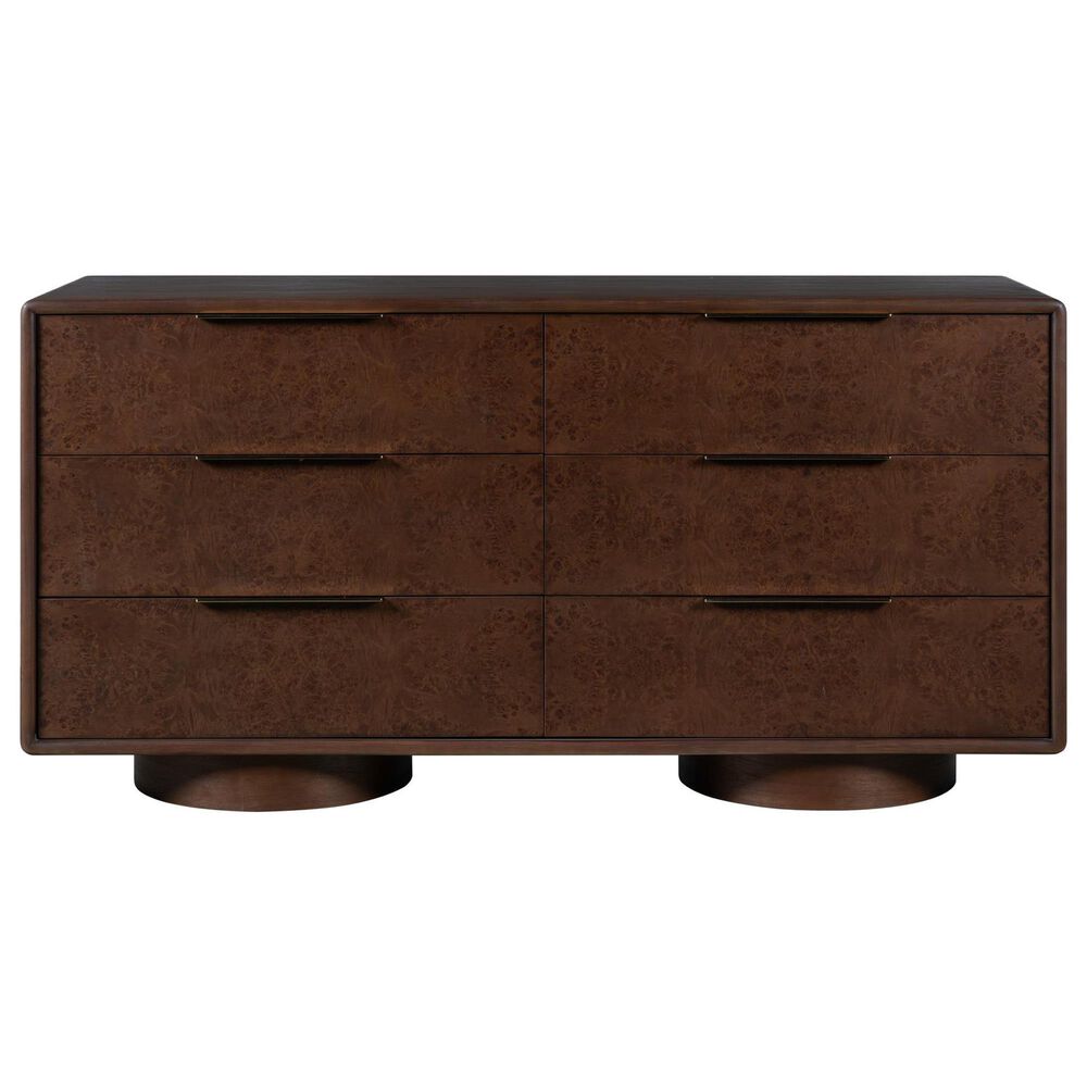 Alder &amp; Tweed Calder 6 Drawer Dresser Only in Mocha Burl, , large