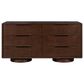 Alder & Tweed Calder 6 Drawer Dresser Only in Mocha Burl, , large