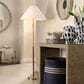 Jamie Young Hartwell Rattan Floor Lamp in Antique Brass, , large